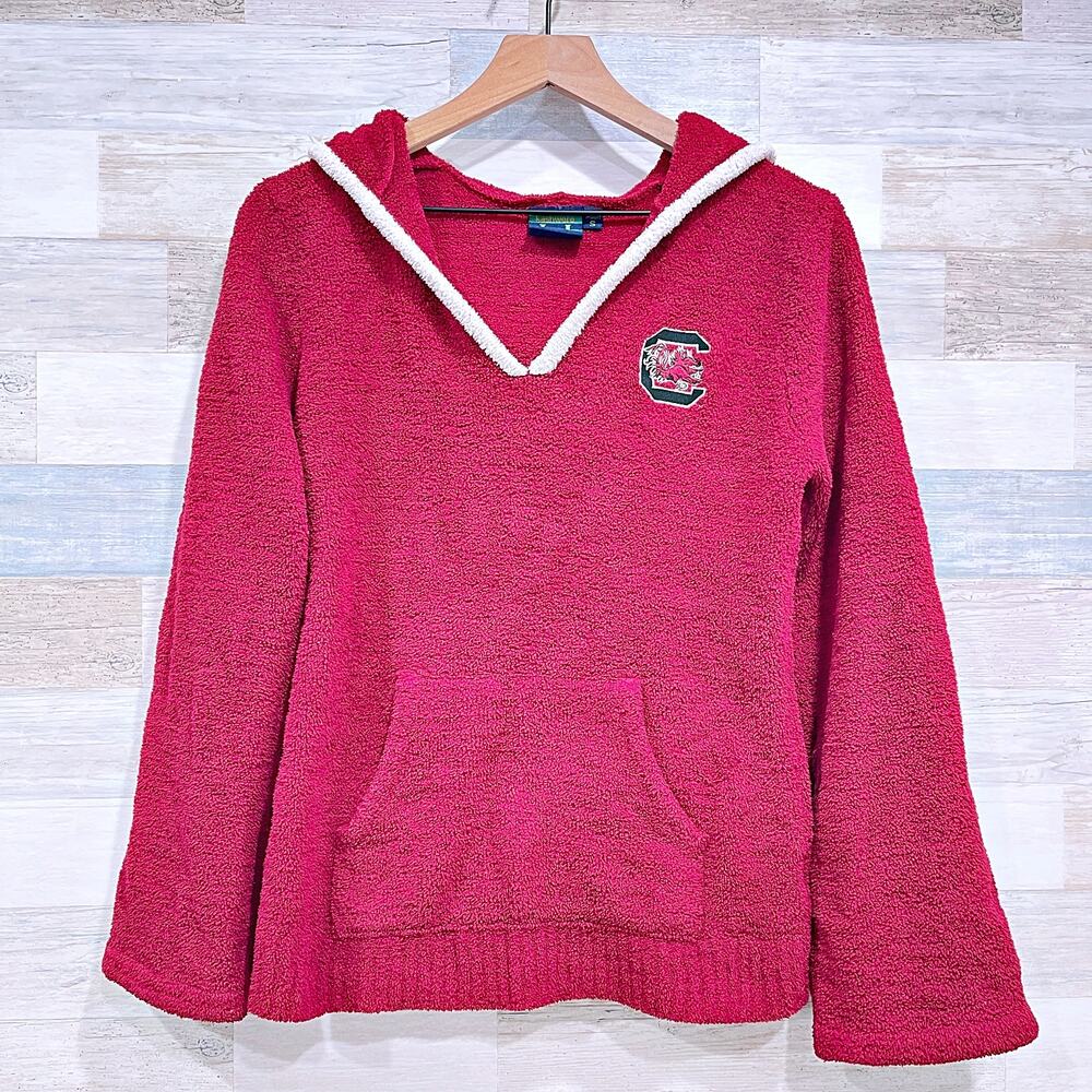 South Carolina Gamecocks Kashwere Chenilla Hooded Sweater Red Womens Small